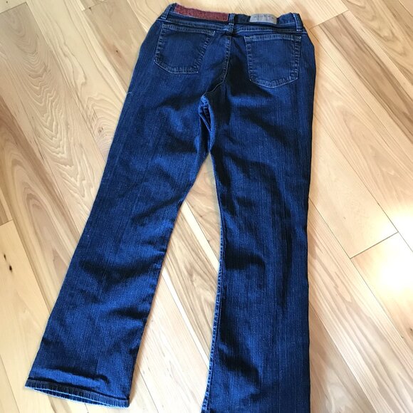 Boho Patch Jeans, Size 12: Upcycled Distressed Hippie Pants, Artisan Patchwork - Picture 11 of 12